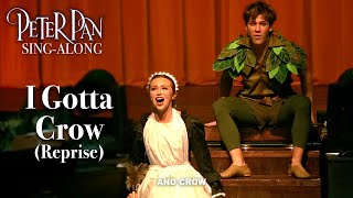 Peter Pan  I Gotta Crow Reprise SingAlong [upl. by Nosyarg486]