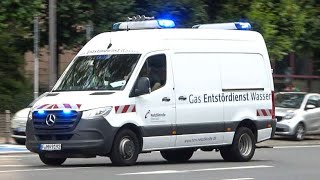 Alarmfahrt Gas  Wasser Entstördienst Mainova AG Frankfurt [upl. by Horan]