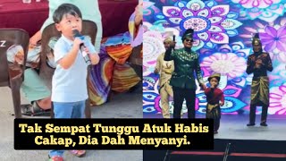 Gelagat Comel Adik Arfa Berduet Bersama Roslan Madun Lagu Lemak Manis Buat Ramai Terhibur [upl. by Elleniad502]