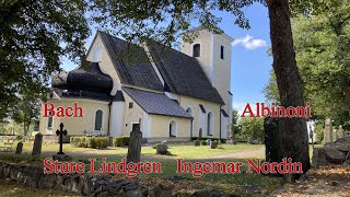 Air Bach och Albinonis adagio Sture Lindgren violin Ingemar Nordin orgel i Lena kyrka vid begravning [upl. by Norej636]