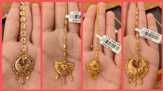 মাএ ৩ গ্রাম থেকে টিকলিLight Weight Gold Tikli DesignWedding SpecialWeight And Price [upl. by Leila952]