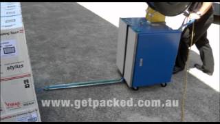 Semi Automatic Pallet Strapping Machine [upl. by Doretta701]