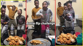 Best bottle flip challenge in AFRICA  No can challenge Michelle  Flip  win challenge in Ghana [upl. by Kial]