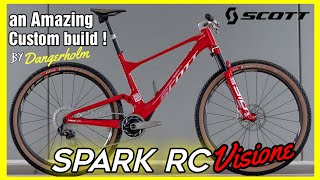 Dangerholms Scott Spark RC Visione  inspired by ferrari  with 3D printed handlebar [upl. by Akinnor801]