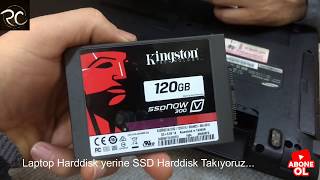 Laptop ssd nasıl takılır Harddisk yerine ssd takmak Bilgisayarımız uçtu [upl. by Deni]