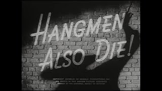 Hangmen Also Die 1943 死刑執行人もまた死す日本語字幕 [upl. by Enirolf]