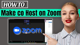 How to make someone a co host on zoom 2024  co host option in zoom [upl. by Suisyola]