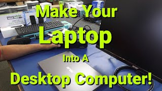 How To Make Your LAPTOP Into A DESKTOP Computer [upl. by Phelgen638]