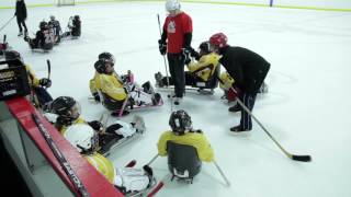 Hockey Luge  Parasports Québec [upl. by Nahshun694]