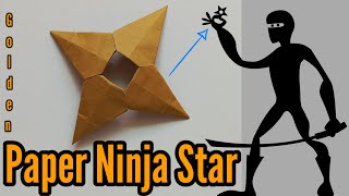 Paper Ninja Star  How to make a paper ninja star  Paper shuriken [upl. by Ahsenrac]