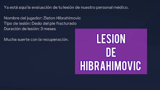 Primera LESION de HIBRAHIMOVIC [upl. by Anilesor]