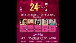 The 24th ITA Awards 2024  Best Actress Supporting Comedy  TV  Jury  Top 5 – Nominees [upl. by Ahcsrop]