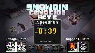 Snowdin Act 6 in 839 GenocideWR  Roblox Undertale Adventures [upl. by Utham]