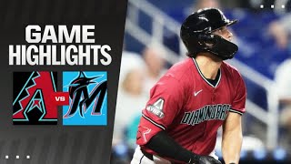 Dbacks vs Marlins Game Highlights 81924  MLB Highlights [upl. by Nuahs]