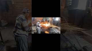 Forging Damascus Steel  Making Damascus Steel  Forging Damascus Process at Cutwootz Industry [upl. by Ainnek]