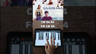 Qaafirana Kedarnath Easy piano tutorial with notes shorts kedarnath arijitsinghytshort piano [upl. by Kam324]