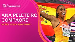 Back with a BANG 💥 Ana PeleteiroCompaoré 🇪🇸  Every Roma 2024 jump [upl. by Iak769]