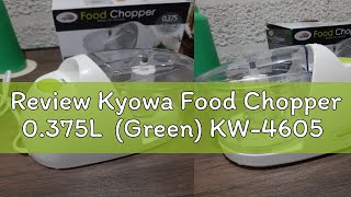 Review Kyowa Food Chopper 0375L Green KW4605 [upl. by Namrehs]