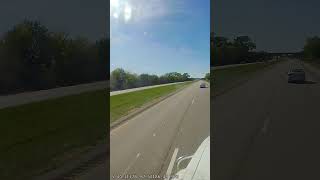 Backing down the passing lane What an idiot I74 Westbound at the IndianaIllinois line [upl. by Watts324]