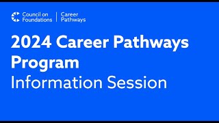 Career Pathways 2024 Program Information Session [upl. by Wehner]