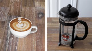 How to Froth Milk With A French Press [upl. by Erund]