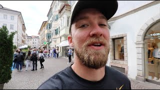 American in Bolzano Italy South Tyrol City Walking Tour [upl. by Alyk]