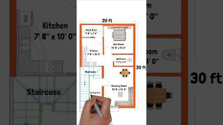 20 x 30 House Plan  20x30 House Design  20x30 Ghar ka Naksha  East Facing House Plan [upl. by Auhsej]