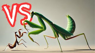 Monster Mantis vs Regular Mantis [upl. by Ecniv]