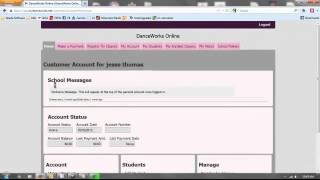 DanceWorks Online Parent Login [upl. by Badr567]