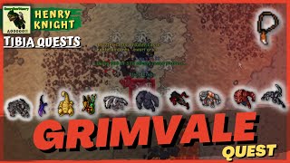 TIBIA QUESTS 31 Como Fazer a GRIMVALE QUEST Completa [upl. by Anertak507]