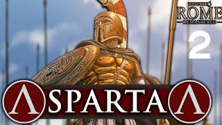 Rome Total War Remastered Historical Battle 2  The Siege of Sparta PC [upl. by Ayiotal]