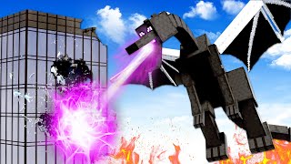 Minecraft ENDER DRAGON Destroys City Teardown [upl. by Pegma]