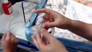 Neonatal resuscitation  setting up the Neopuff tpiece [upl. by Gona]