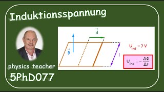 Physik 5PhD077 Induzierte Spannung [upl. by Isdnil]