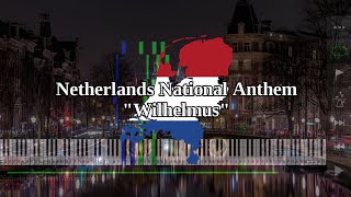 Netherlands National Anthem  Wilhelmus  Piano [upl. by Aicirt651]