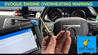 Range Rover Evoque Engine overheating amp engine temperature high warnings on dash P017D17 [upl. by Novyaj691]