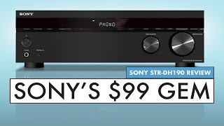 The Best BUDGET Stereo Receiver Sony Receiver Review  Sony STRDH190 [upl. by Eixid]