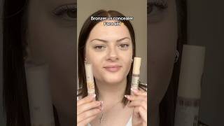 Bronzer vs contour ✨ bronzerhack concealerhack makeuptutorial concealertutorial concealerhacks [upl. by Lachus540]