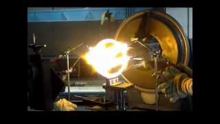 scientific glassblowing forming of a borosilicate glass flange [upl. by Nirot]