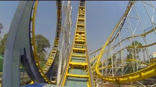 Montana Infinitum Chimera Roller Coaster POV La Feria Chapultepec Mexico City [upl. by Naginnarb]