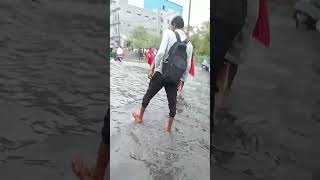 status shortvideo Delhi Narela bhorgarh 2 Ghante barish hua [upl. by Rohclem]