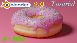 how to make donut in blender 29  blender guru  blender guru donuts  cg geeks [upl. by Jobina250]