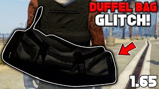 Easiest Method On How To Get The Jet Black Duffel Bag In Gta 5 Online 165 [upl. by Stricklan]