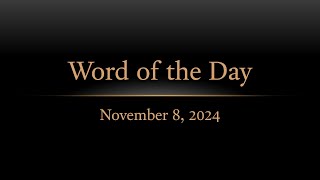 TURFJC Word of the Day for November 8 2024 Philippians 413 [upl. by Arde686]