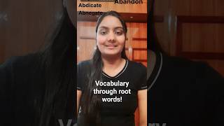 Ssc Pyq Vocab Vocabulary through root words sscenglish [upl. by Latty]