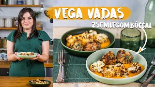 ‼️ Sült karfiolos VEGA vadas parmezános zsemlegombóccal ‼️ [upl. by Hana]