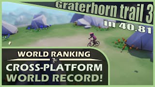 Graterhorn trail 3 in 4081  Former World Record  Lonely Mountains Downhill Speedrun [upl. by Corkhill257]