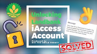 UNLOCK LANDBANK iACCESS ACCOUNT thru Online in less than 4 minutes  Super Easy Steps  MAY 2024 [upl. by Chariot]