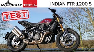 INDIAN FTR 1200 S  TEST deutsch [upl. by Garihc327]