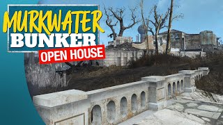 Fallout 4  MURKWATER BUNKER  Open House Custom Build PS5  Mods [upl. by Smiga123]